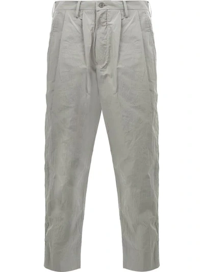 Shop 08sircus Cropped Trousers In Grey