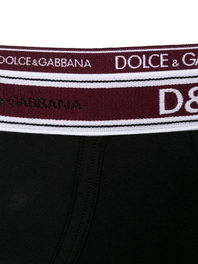 Shop Dolce & Gabbana Underwear Slip Mit Logo - Schwarz In Black