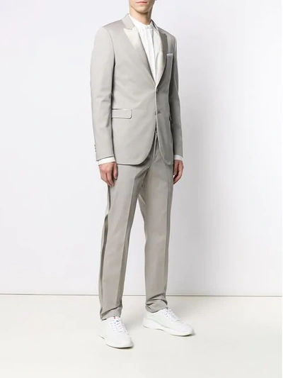 Shop Neil Barrett Two-piece Dinner Suit In Grey