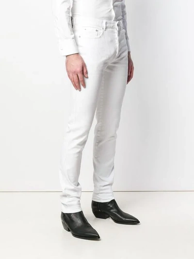 Shop Givenchy Logo Stripe Slim Fit Jeans In White