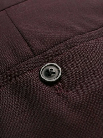 Shop Maison Margiela Slim-fit Tailored Trousers In Purple