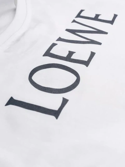 LOEWE 窗户印花T恤 - 白色