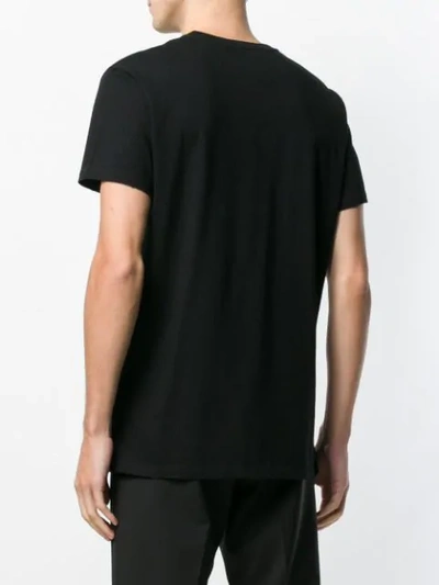 Shop Valentino Spiral Logo Print T-shirt In Black