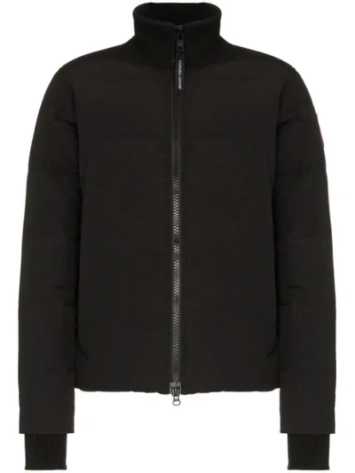Shop Canada Goose Woolford Padded Jacket In Black