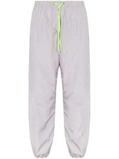 Shop Duo Neon Panel Sweatpants In Grey