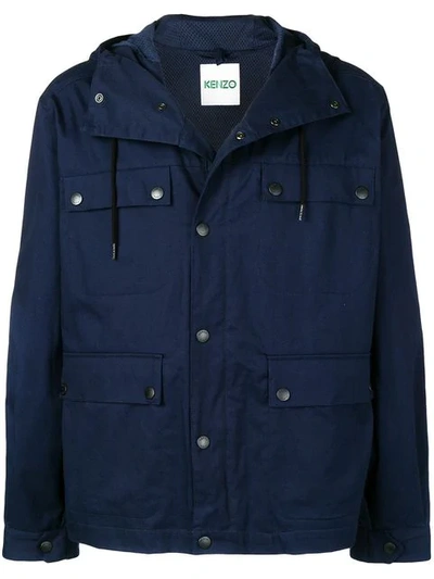 KENZO MULTI-POCKET JACKET - 蓝色