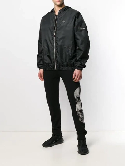 PHILIPP PLEIN 侧拉链运动裤 - 黑色