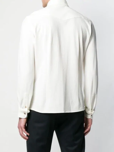 Shop Brunello Cucinelli Chest Pocket Shirt In White