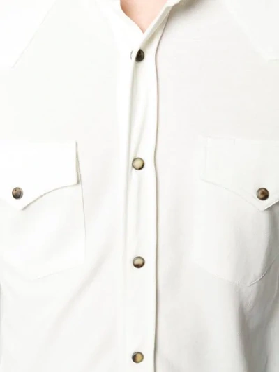 Shop Brunello Cucinelli Chest Pocket Shirt In White