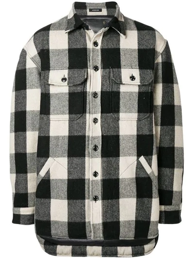 Shop R13 Oversized Check Coat In Neutrals