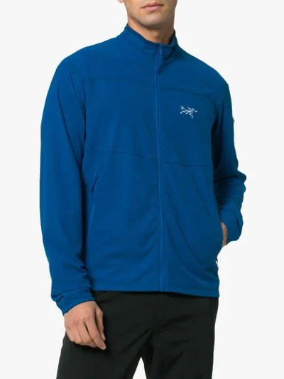 Shop Arc'teryx Delta Zipped Jacket In Blue