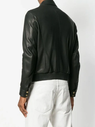 Shop Ajmone Loose Fitted Jacket In Black