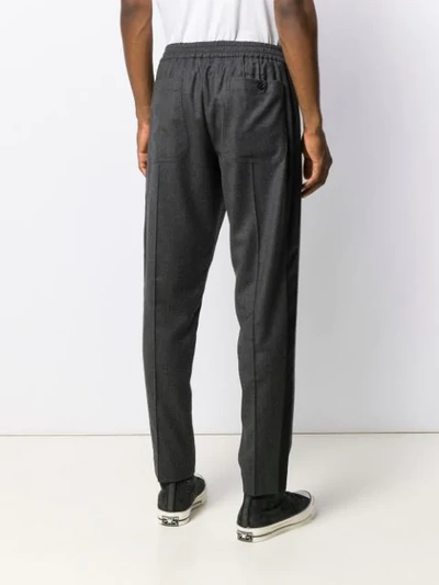 Shop Etro Slim-fit Tailored Trousers In Grey