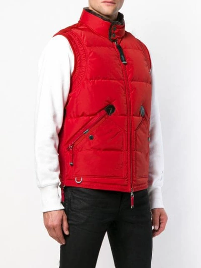 PARAJUMPERS SLEEVELESS WAISTCOATS JACKET - 红色