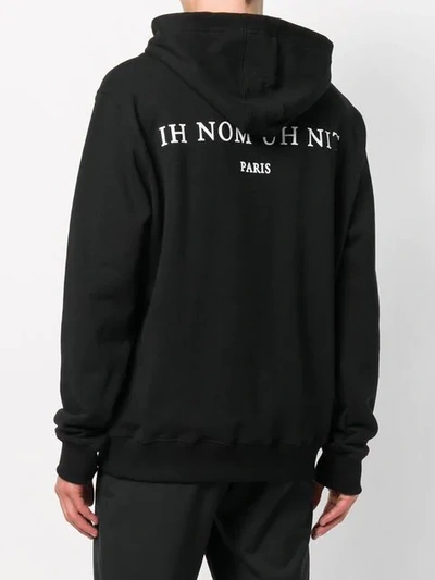 Shop Ih Nom Uh Nit Printed Hoodie In Black