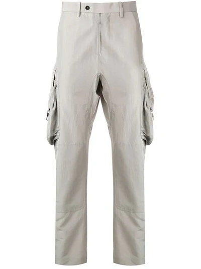 Shop Neil Barrett Tailored Cargo Trousers In Neutrals