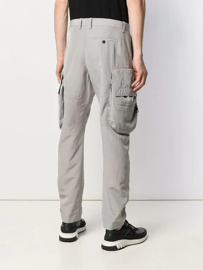 Shop Neil Barrett Tailored Cargo Trousers In Neutrals