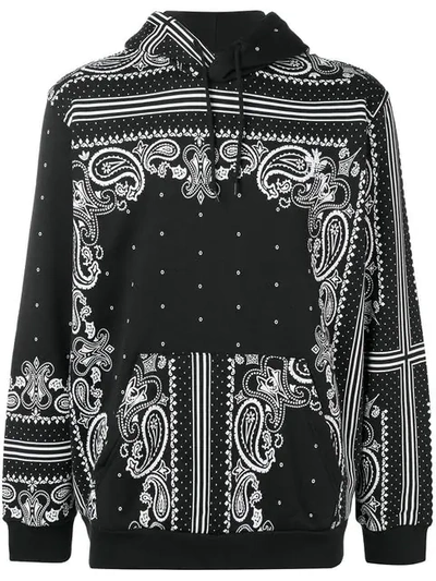 Adidas Originals Paisley Print Hoodie In Black | ModeSens