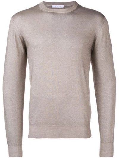 Shop Cruciani Fine Knit Sweater - Neutrals