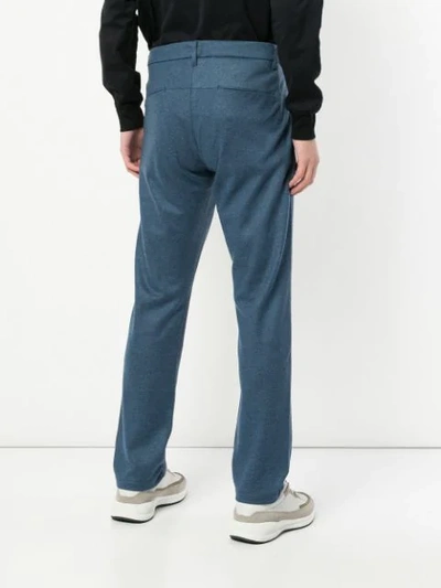 Shop Attachment Straight-leg Trousers In Blue