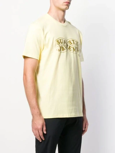 Shop Supreme Eternal-logo T-shirt In Yellow