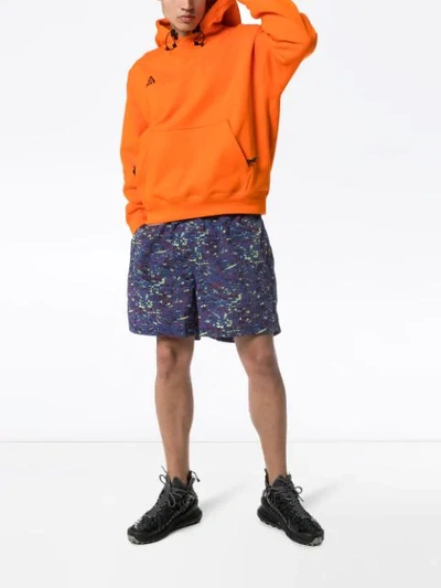 Shop Nike Nrg Acg Drawstring Hoodie In Orange