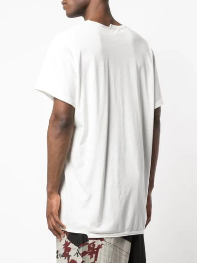 Shop Yohji Yamamoto Printed T-shirt In White