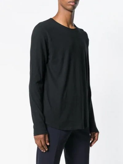 Shop Majestic Filatures Long-sleeve T-shirt - Black