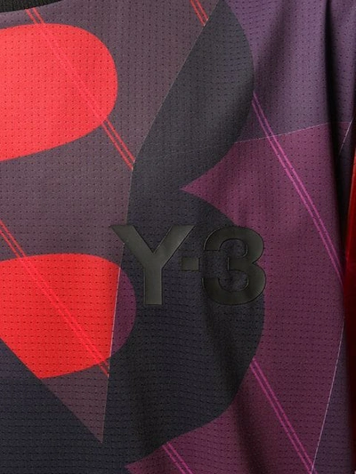Shop Y-3 Signature Print T-shirt In Red