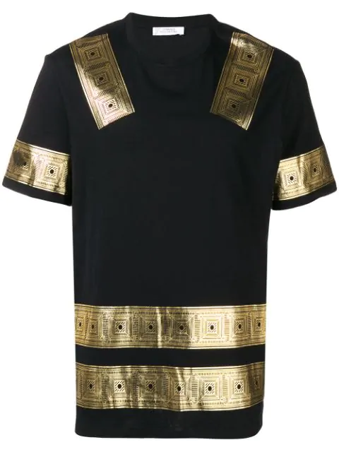 versace foil print t shirt