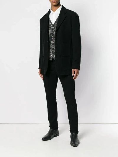 Shop John Varvatos Fade Effect Waistcoat In Black