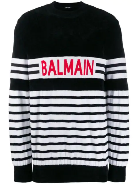 balmain crew neck sweater