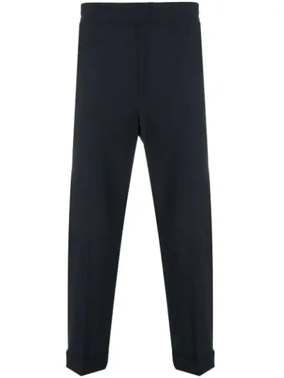 Shop Neil Barrett Elasticated Waist Trousers In Black