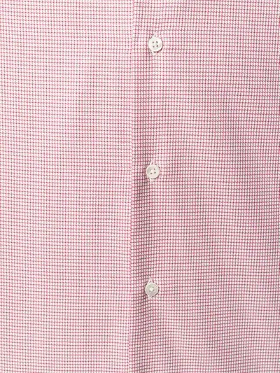 Canali Printed Shirt In Red