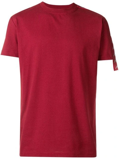 Shop Kappa Logo Stripe T-shirt In Red