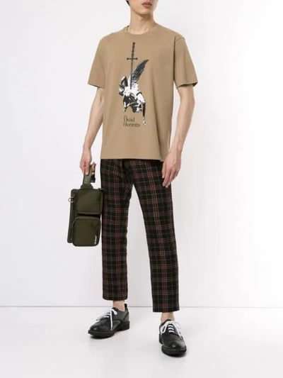 Shop Undercover Graphic Print T-shirt In Brown