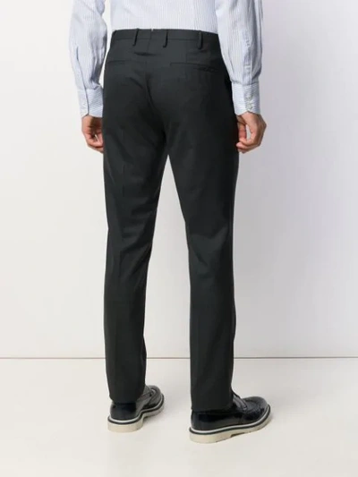 Shop Incotex Tailored Trousers In Black