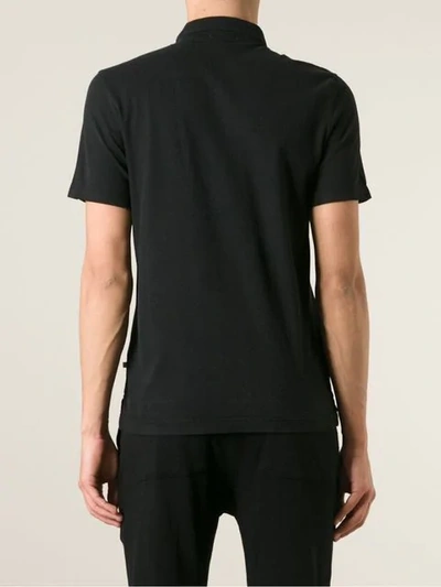 Shop James Perse Basic Polo Shirt In Black