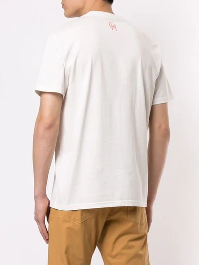 GIEVES & HAWKES T-SHIRT MIT VOGEL-PRINT 