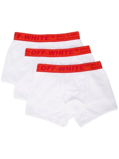 Shop Off-white Industrial Boxer Shorts In White