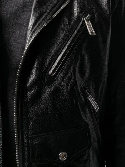 Shop Dsquared2 Classic Biker Jacket In Black