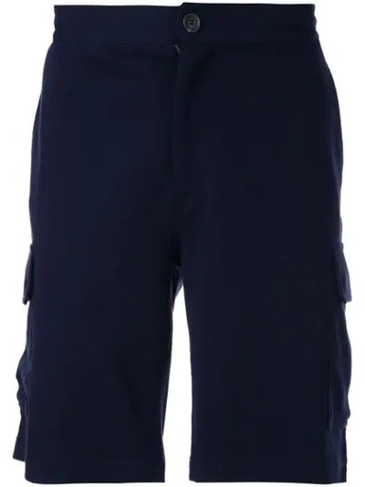 Shop Brunello Cucinelli Cargo Shorts In Blue