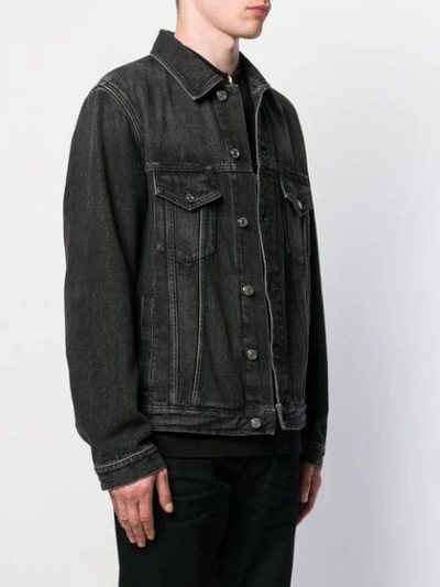 Shop Givenchy Classic Denim Jacket In Black