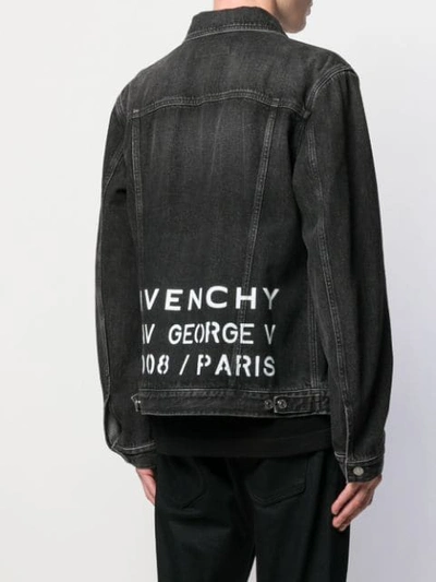 Shop Givenchy Classic Denim Jacket In Black