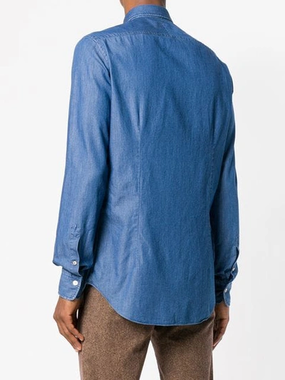 Shop Alessandro Gherardi Denim Button Shirt In Blue