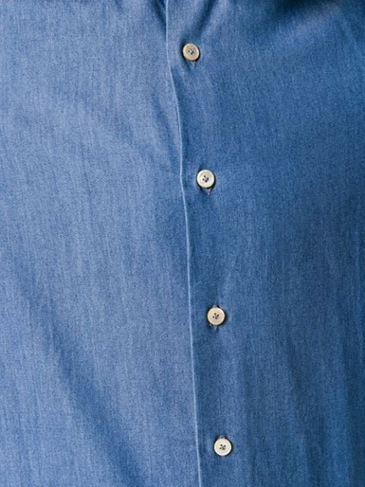 Shop Alessandro Gherardi Denim Button Shirt In Blue