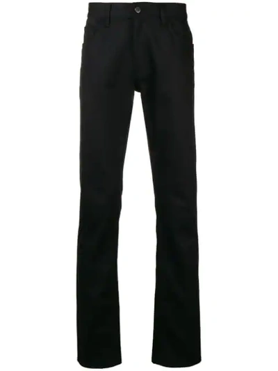 Shop Prada Five Pocket Trousers - Black