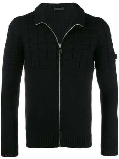 Shop Prada Gesteppte Jacke In Black