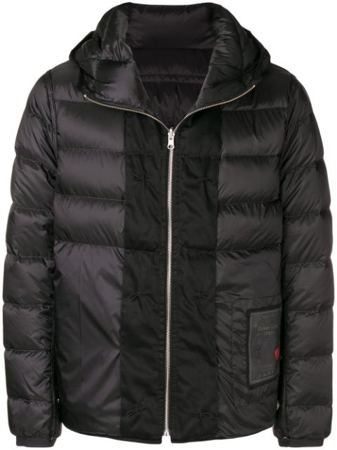 Ten C Padded Hooded Jacket In 967 Black | ModeSens