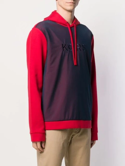 Shop Michael Kors Mesh-panelled Sweatshirt - Red